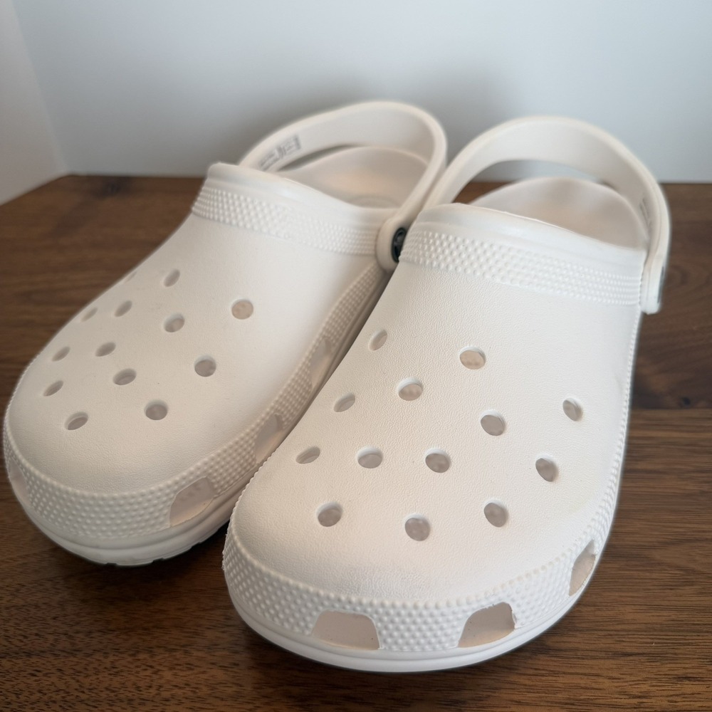Crocs White Slip On Straps W10/M8